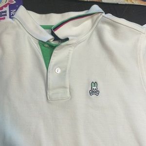 Psycho bunny mens white polo size 3 s